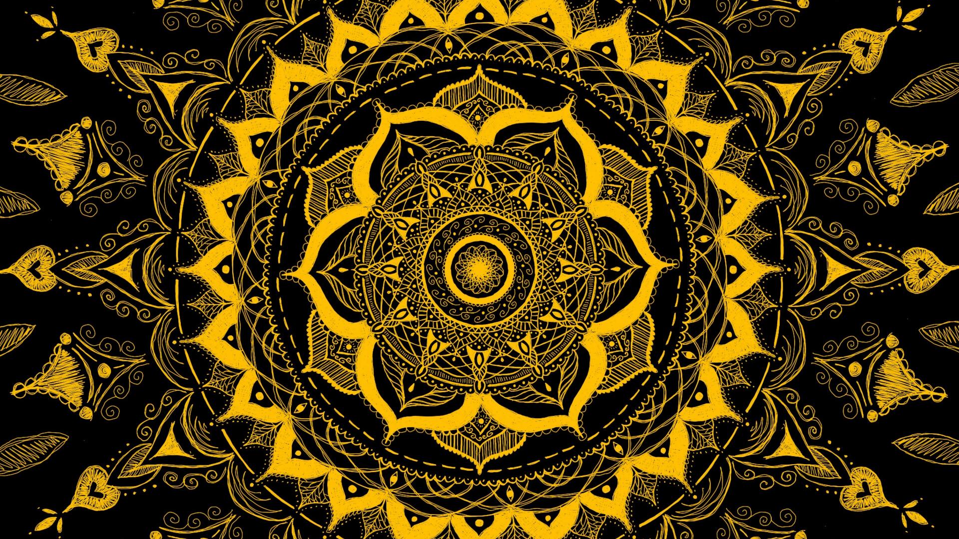 1920x1080 Download 1920x1080 wallpaper mandala, flower pattern, abstraction, full hd, hdtv, fhd, 1080p, 1920x1080 HD image, background, 23223