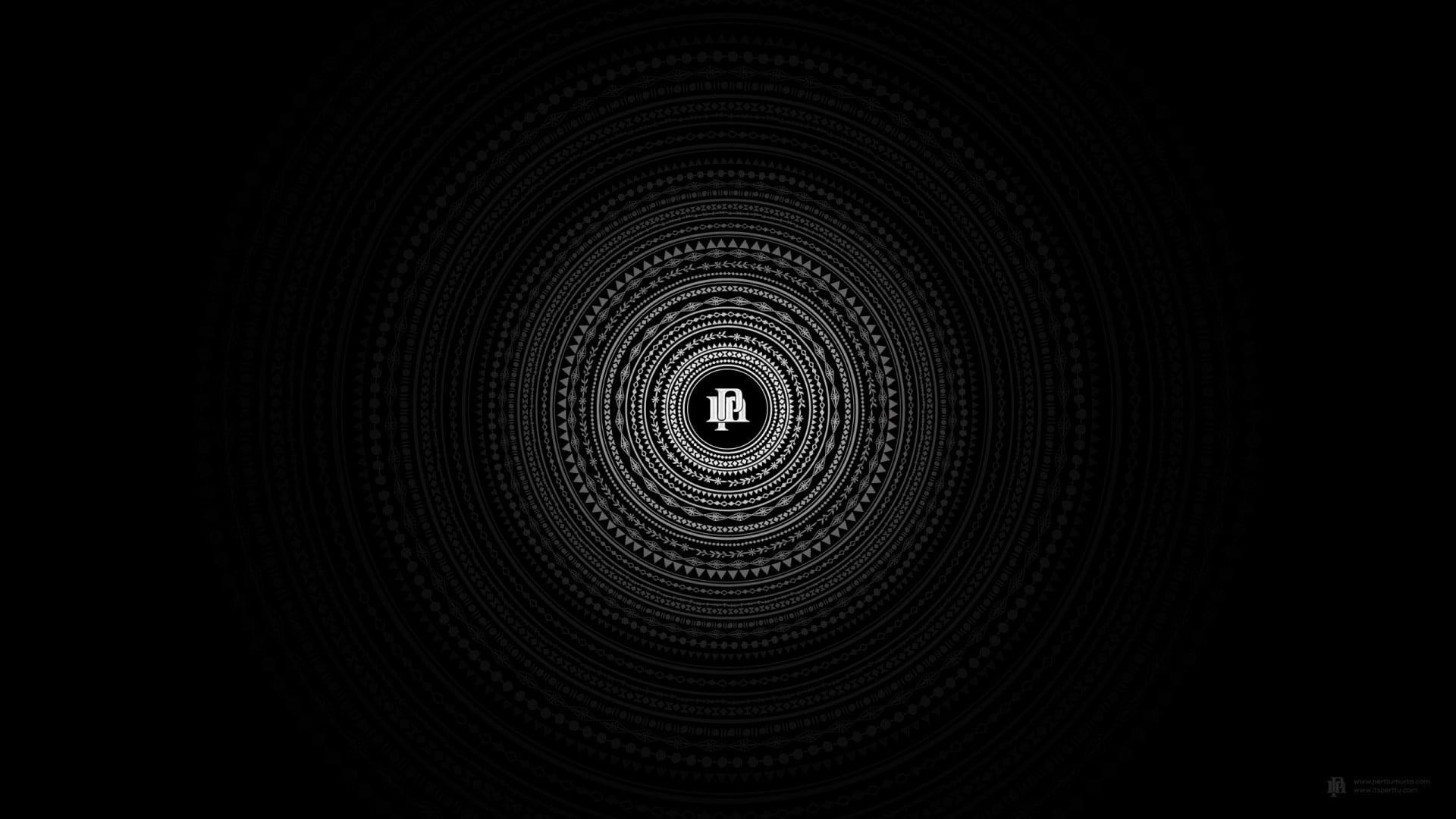 1920x1080 Wallpaper Minimalism Circle Black, Mandala, Geometric • Wallpaper For You HD Wallpaper For Desktop & Mobile