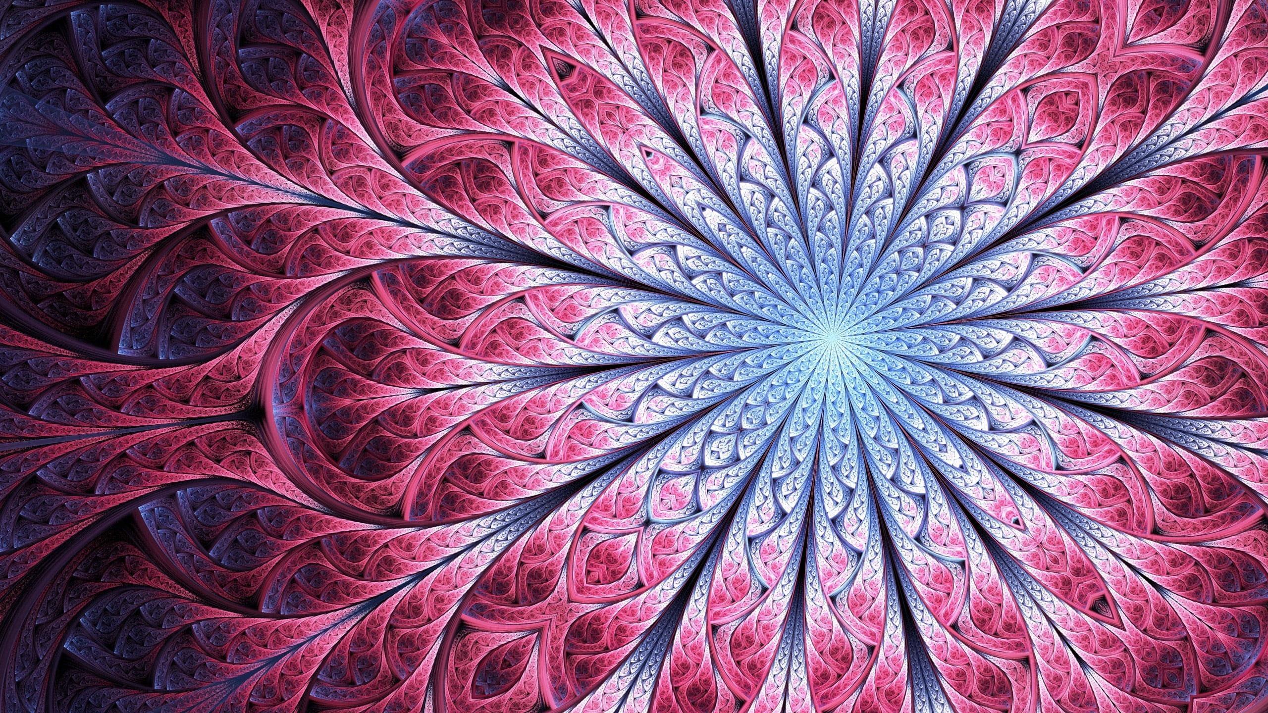 2560x1440 Mandala wallpaper illustration, fractal, digital art, full frame, background • Wallpaper For You HD Wallpaper For Desktop & Mobile