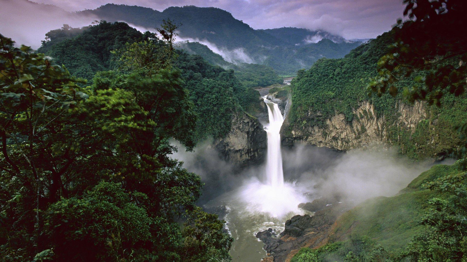 1920x1080 Free download Waterfall in Amazon Rainforest HD Wallpaper Background Image [1920x1080] for your Desktop, Mobile & Tablet. Explore Rainforest Waterfall Wallpaper. Rainforest Waterfall Wallpaper, Rainforest Background, Amazon Rainforest Wallpaper