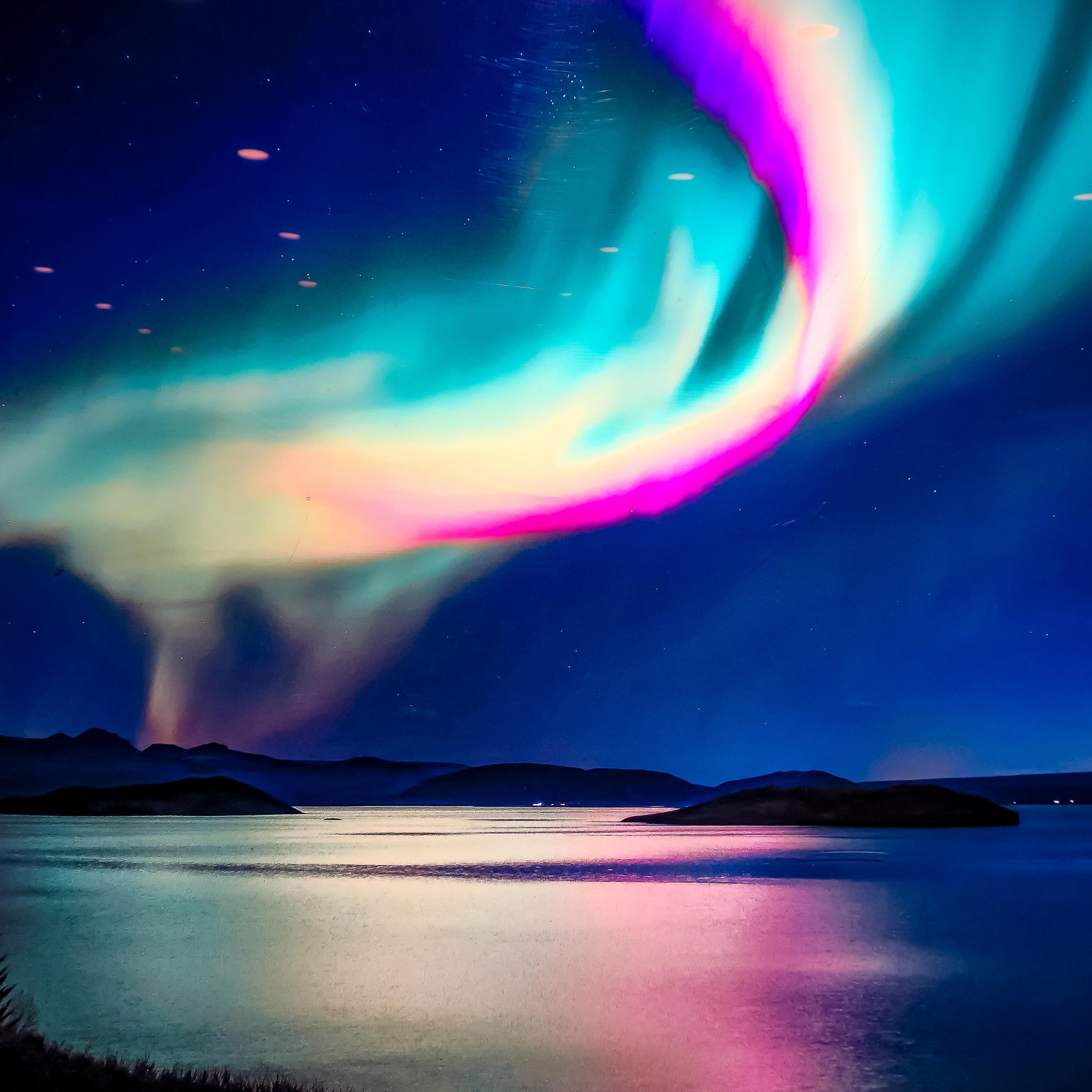 2932x2932 Download 2932x2932 wallpaper iceland, northern lights, ipad pro retina, 2932x2932 HD image, background, 19420