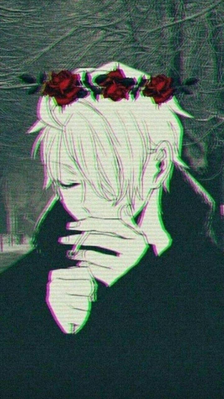 720x1280 Boy Depression Anime Wallpaper