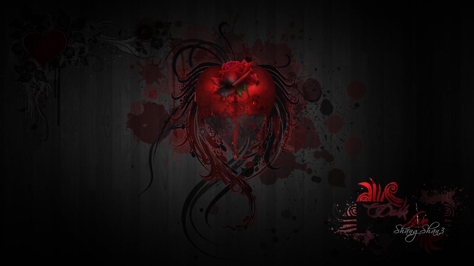 1920x1080 Dark Love Wallpaper