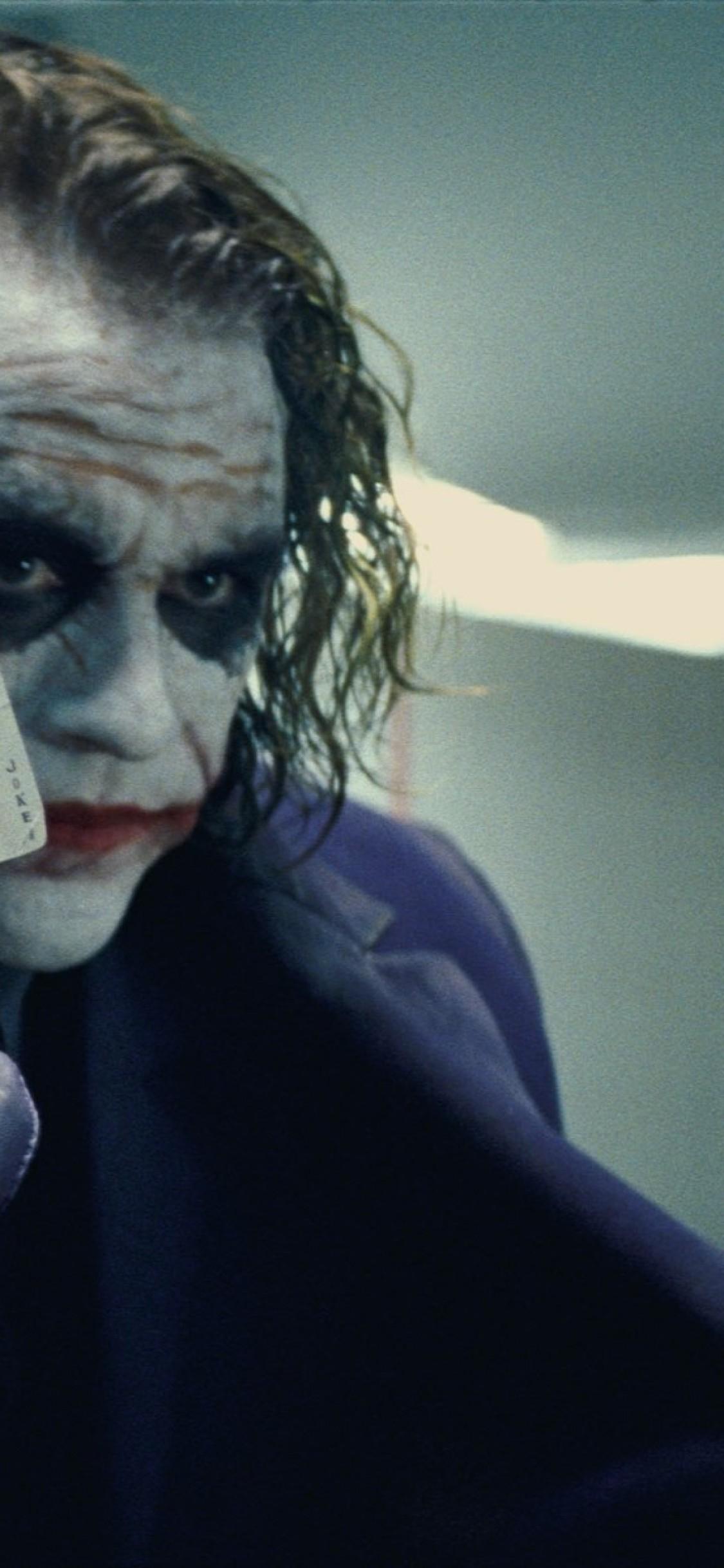 1125x2436 iPhone Xs Joker Wallpaper Ledger Joker