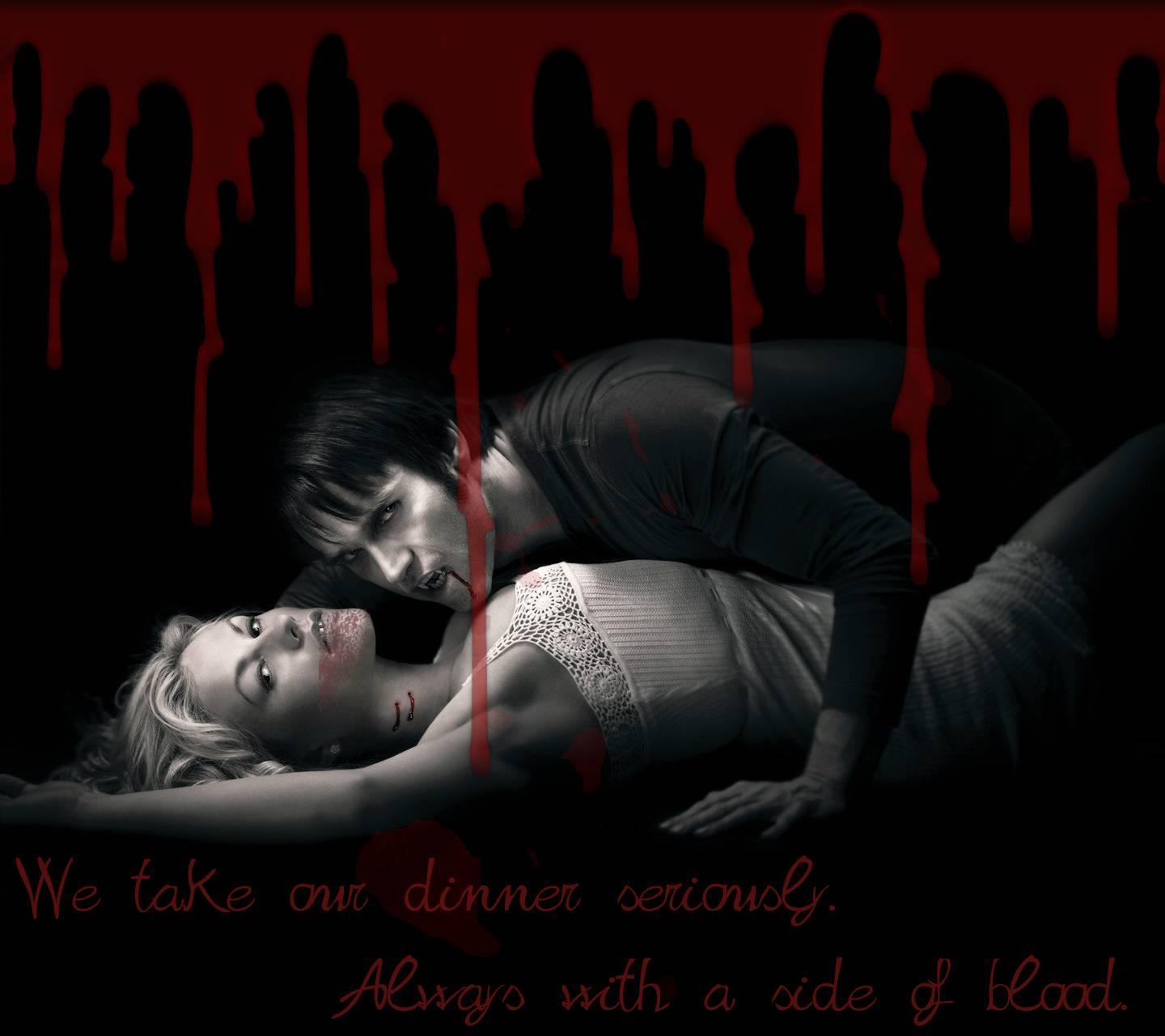 1440x1280 Vampire Couple wallpaper