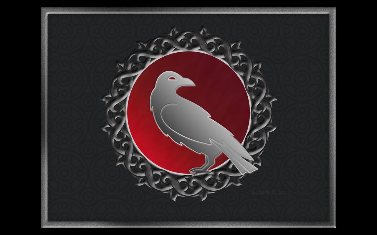 1280x800 Gothic Dark Raven Wallpaper