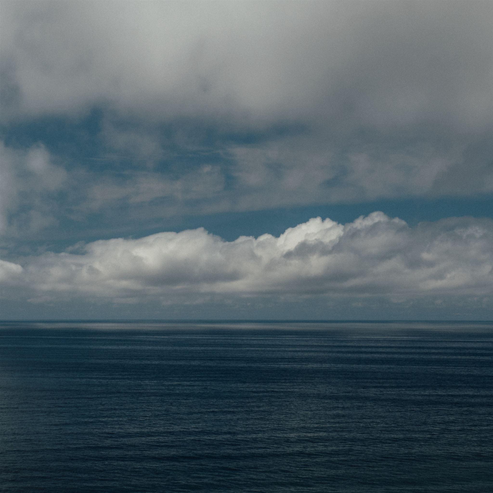 2048x2048 Sea Clouds Horizon iPad Pro Wallpaper Free Download