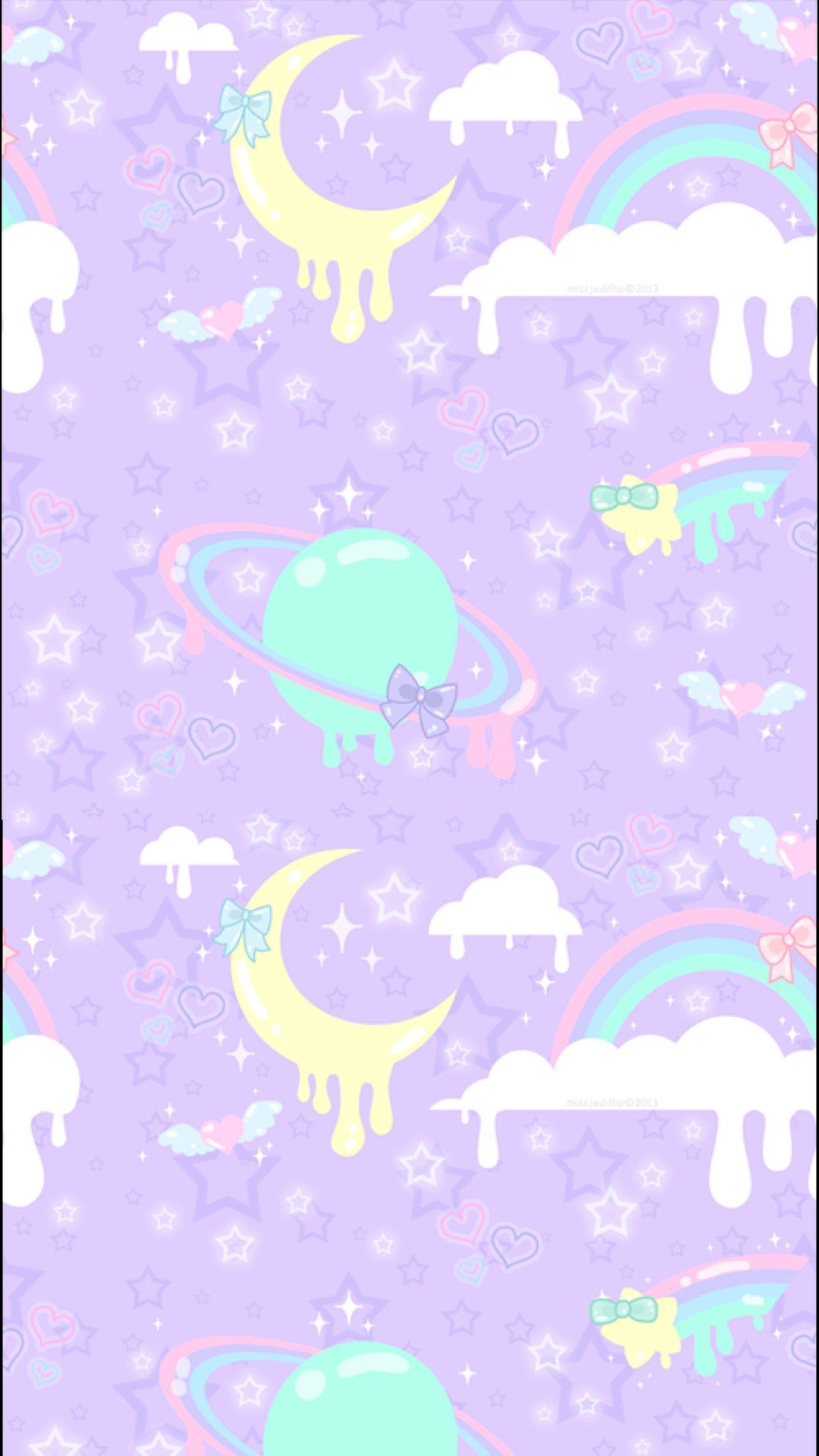 Purple Pastel Kawaii Wallpapers Top Free Purple Pastel Kawaii Backgrounds Wallpaperaccess