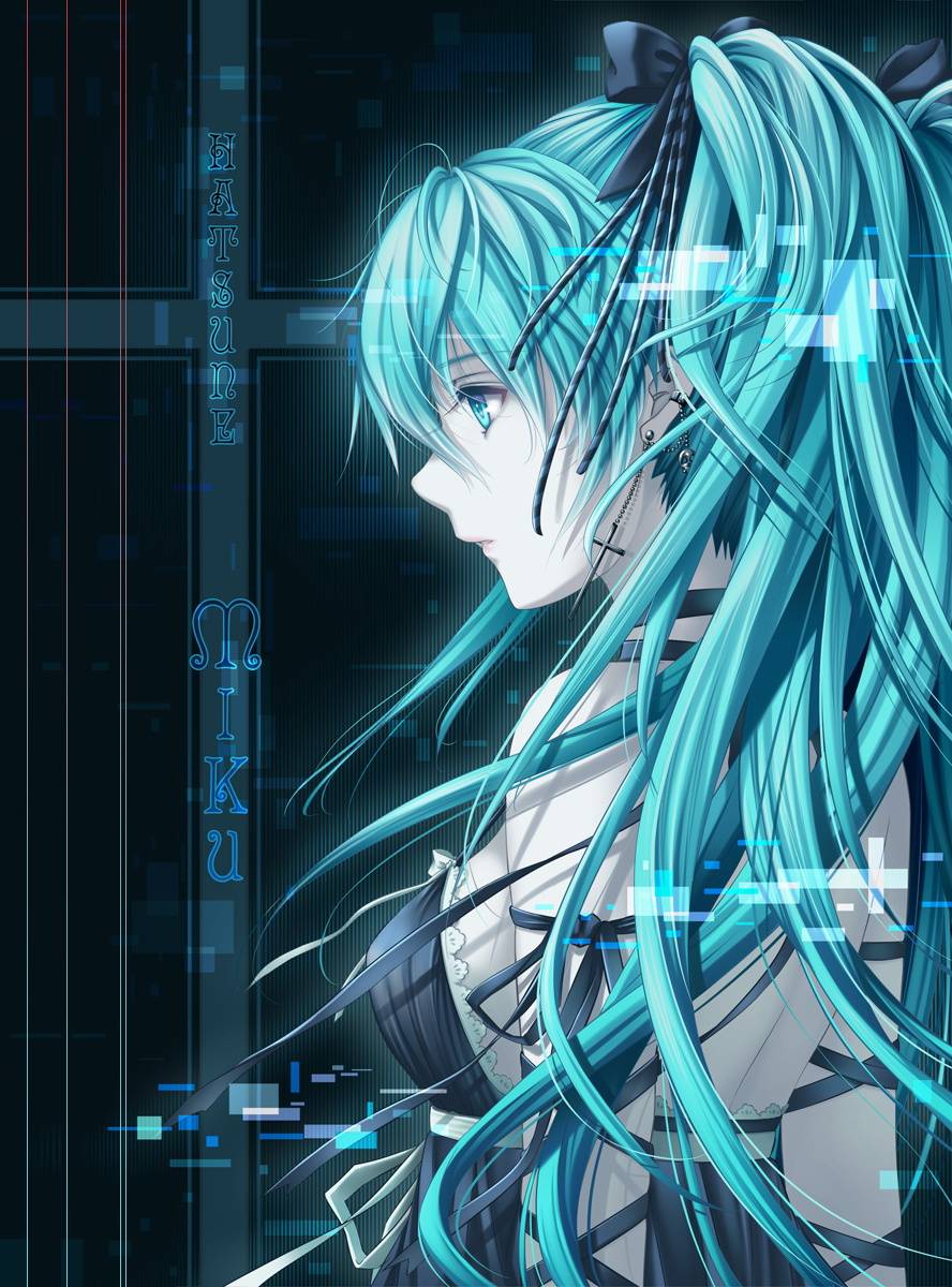 888x1200 Blue Anime Wallpaper