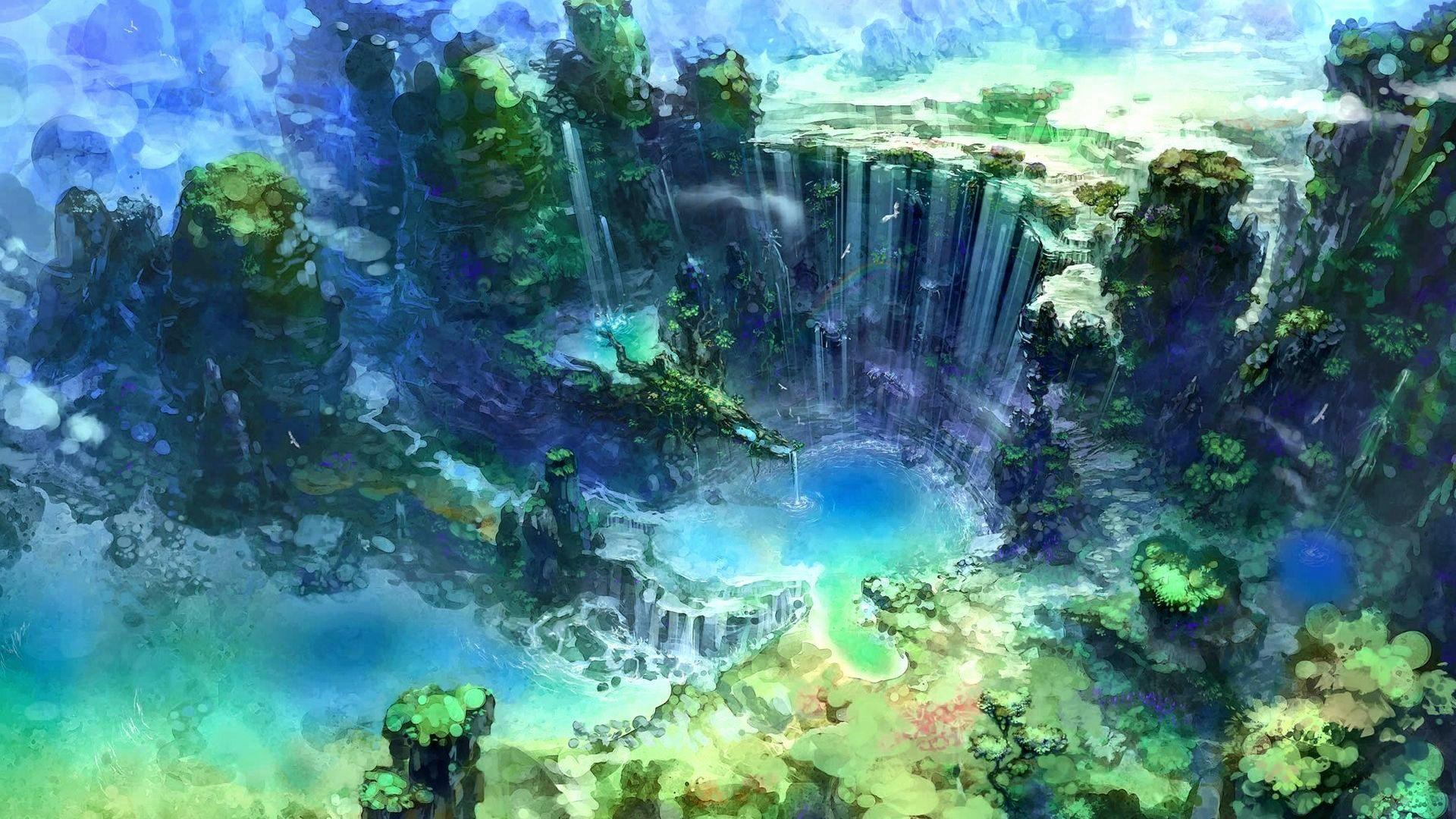 1920x1080 Nature Anime HD Wallpaper