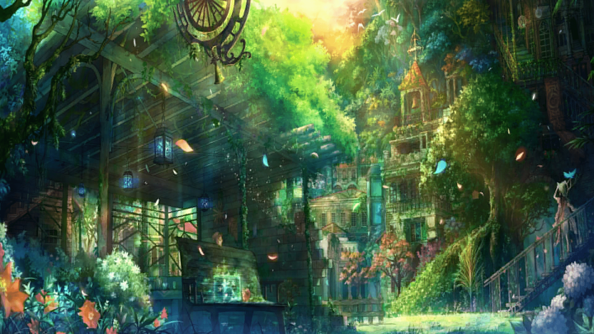 1920x1080 15++ Nature Anime Background Wallpaper HD