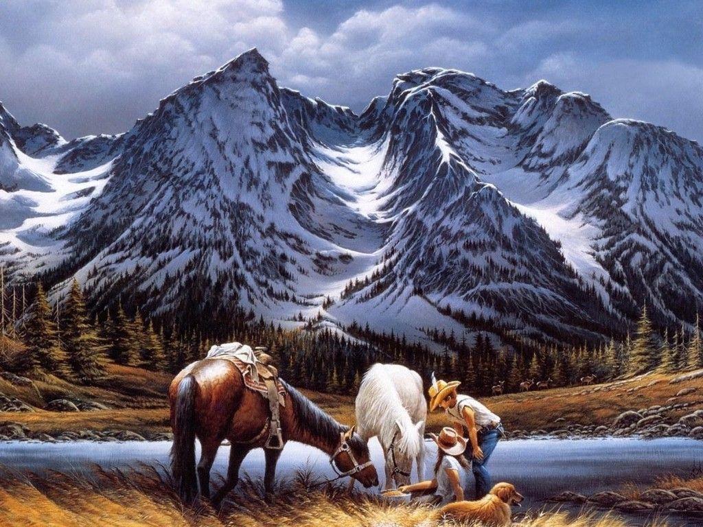 1024x768 Western Landscape Wallpaper