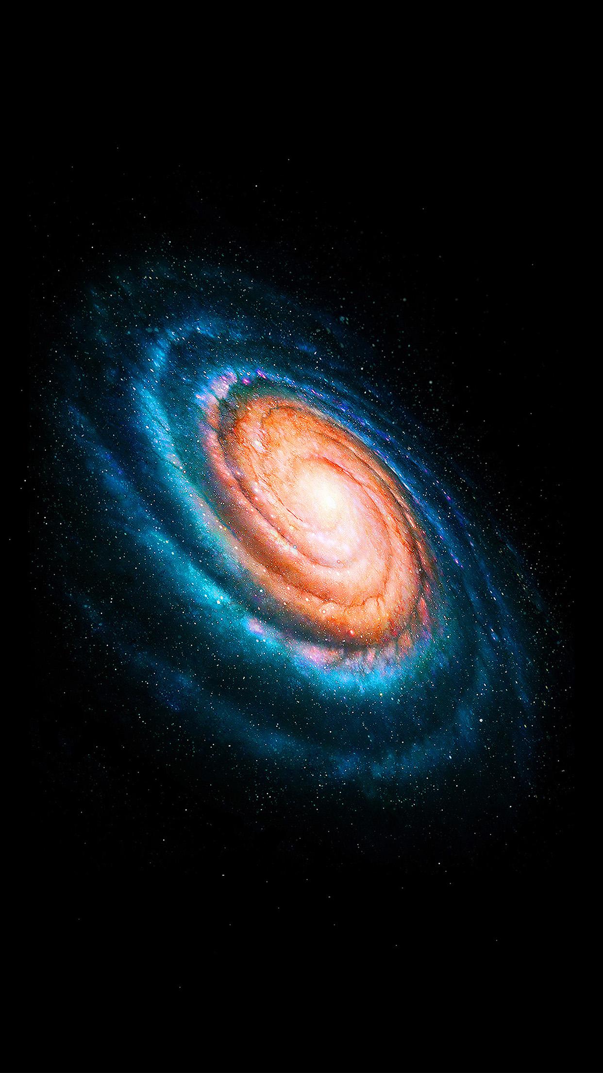 1242x2208 space galaxy dark rainbow night star