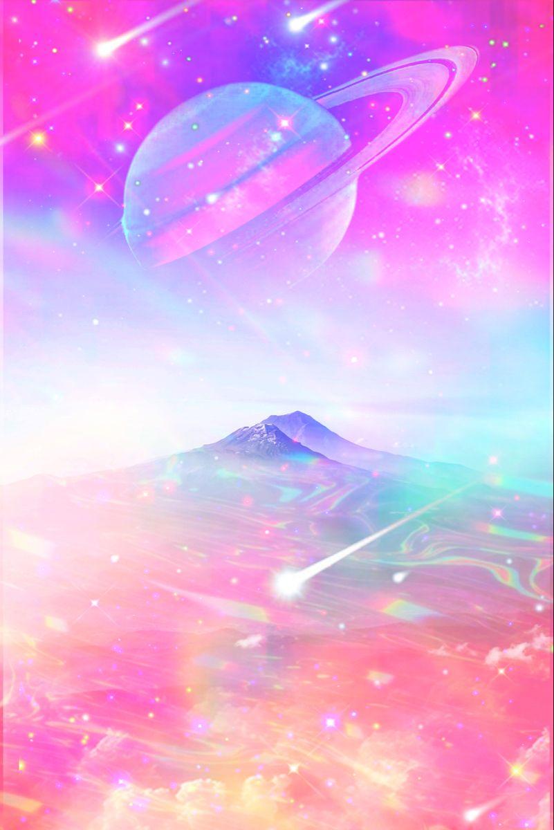 cute pastel galaxy rainbow wallpaper