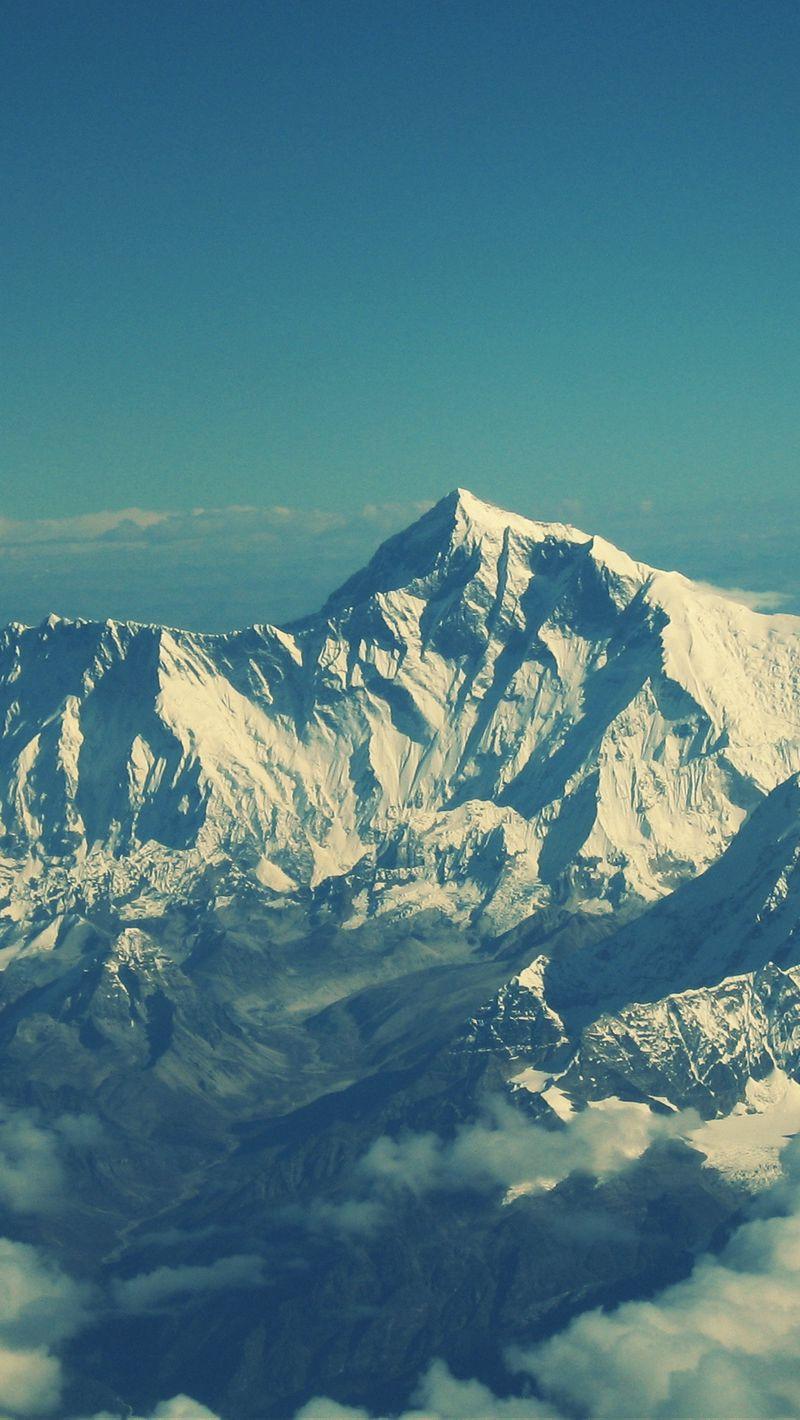 800x1420 Download Wallpaper 800x1420 Everest, Mountain, Sky, Tops Iphone Se 5s 5c 5 For Parallax HD Background