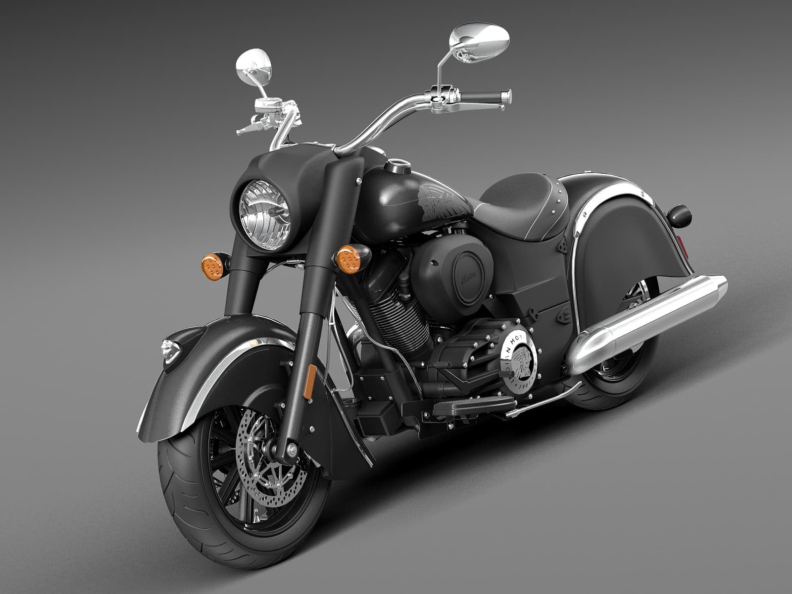 1600x1200 Indian Chief Dark Horse 2016 3D Model