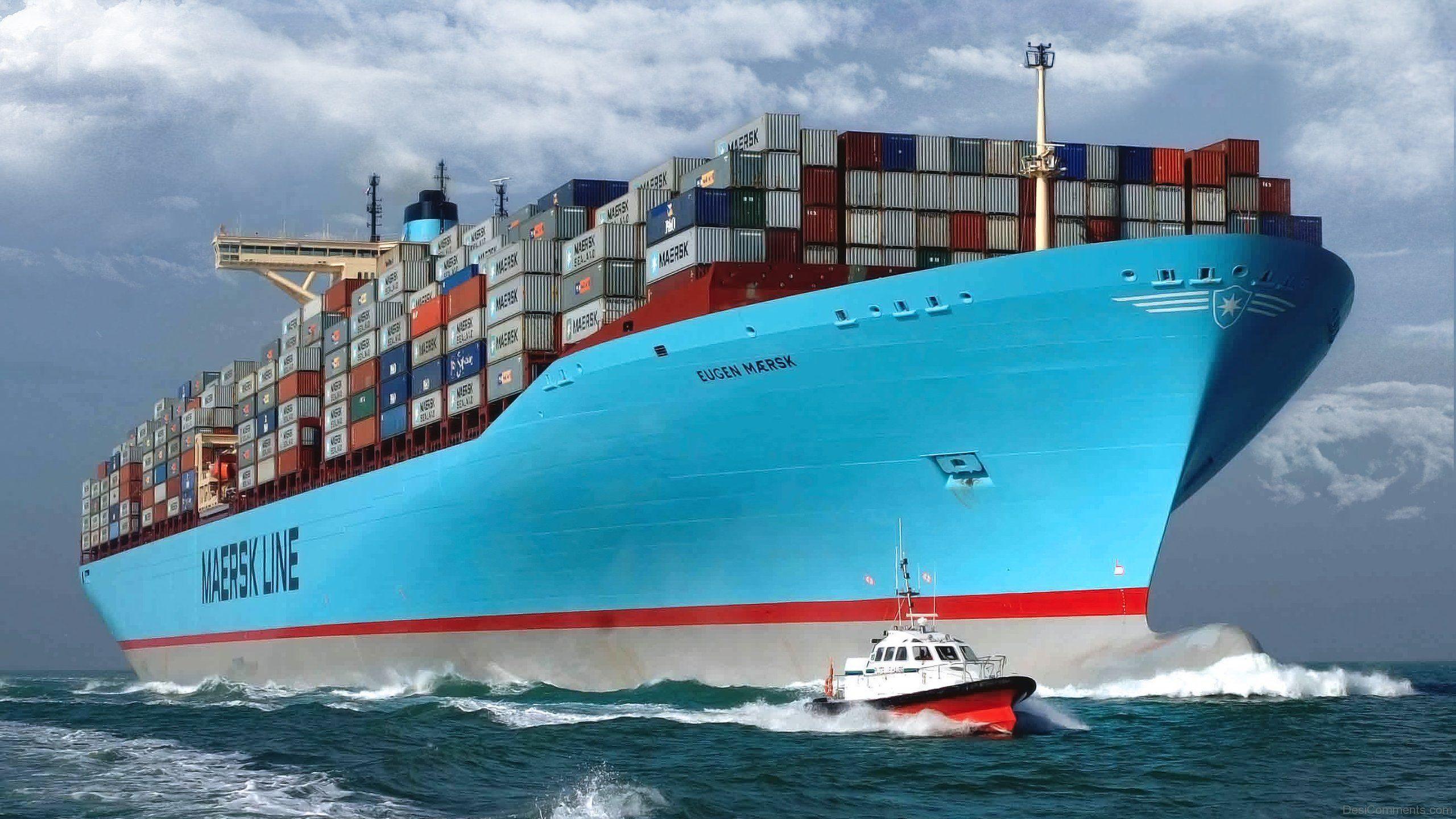 2560x1440 Cargo Ship Wallpaper