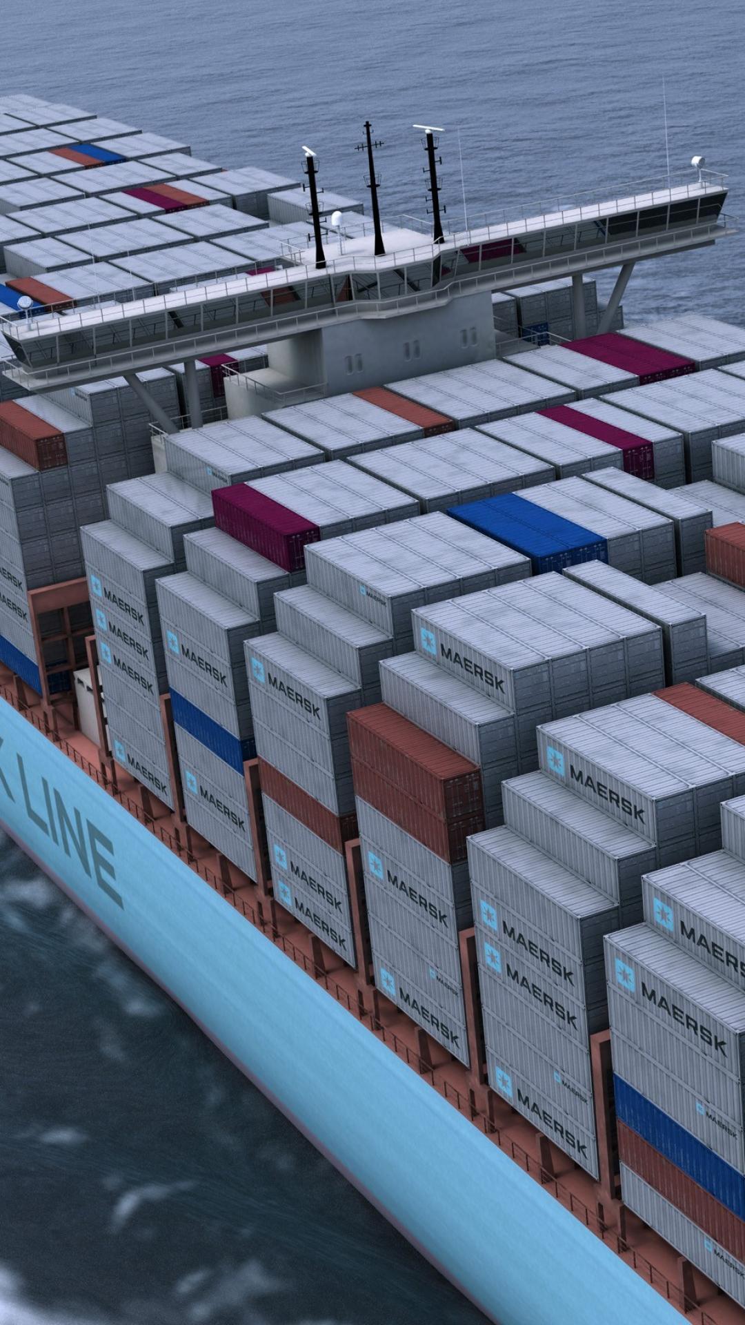 1080x1920 Maersk Line Phone Wallpaper