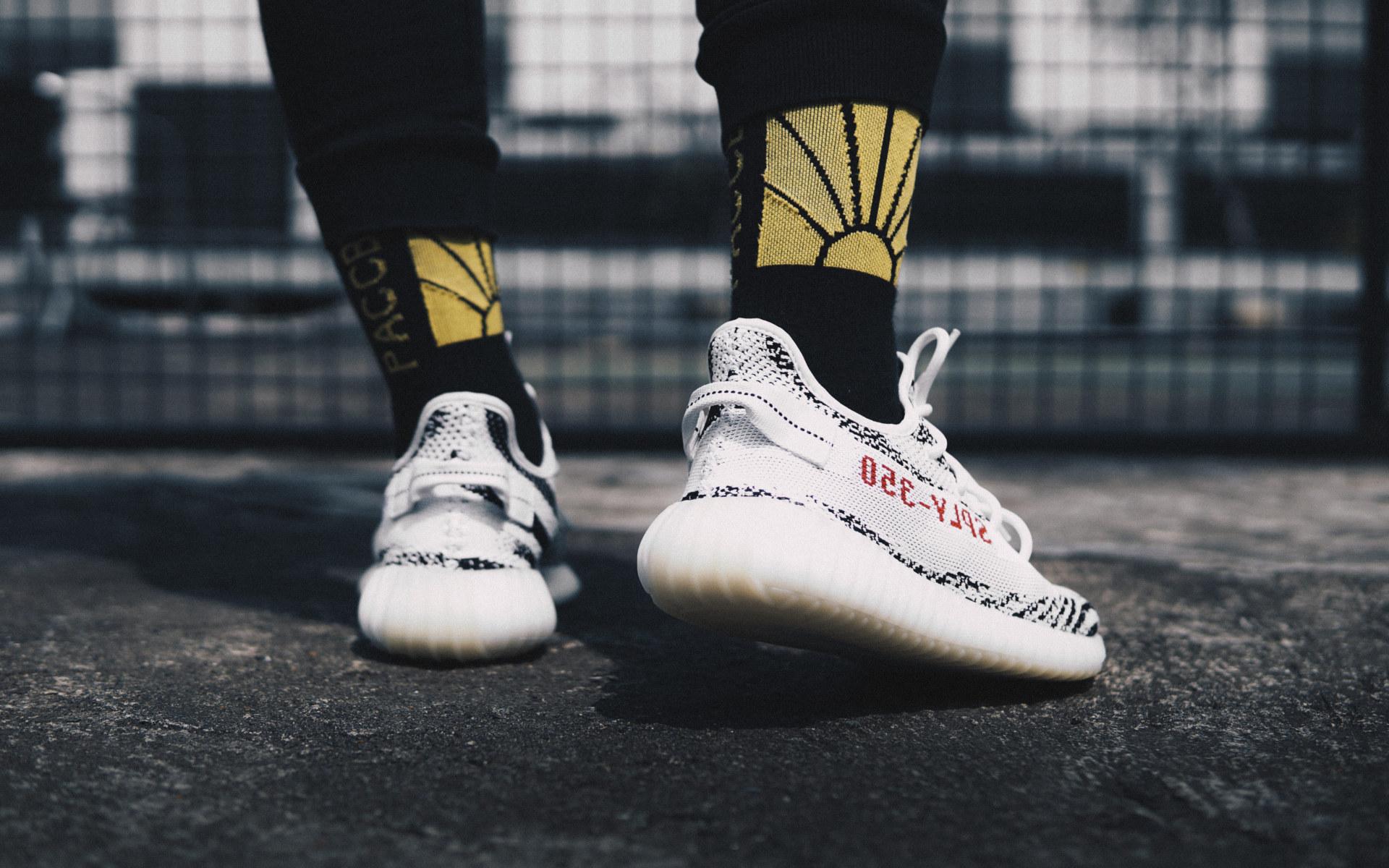 1920x1200 person wearing zebra Adidas Yeezy BOOST 350 v2's wallpaper, person wearing zebra adidas Yeezy Boost 350 V2 • Wallpaper For You HD Wallpaper For Desktop & Mobile