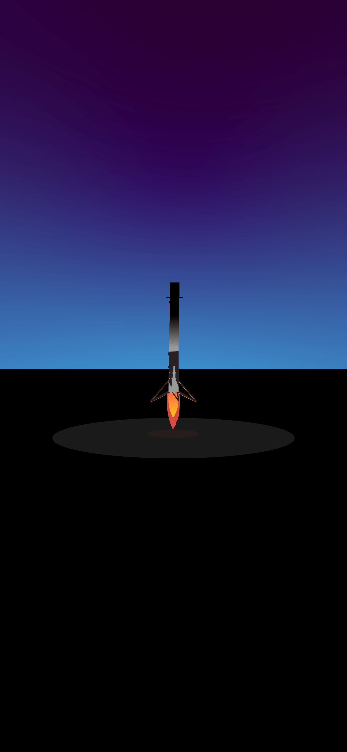 1205x2609 iphone wallpaper minimalist Falcon 9