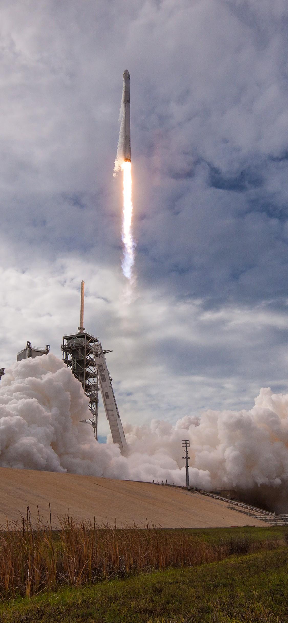 1125x2436 SpaceX iPhone X Wallpaper Download