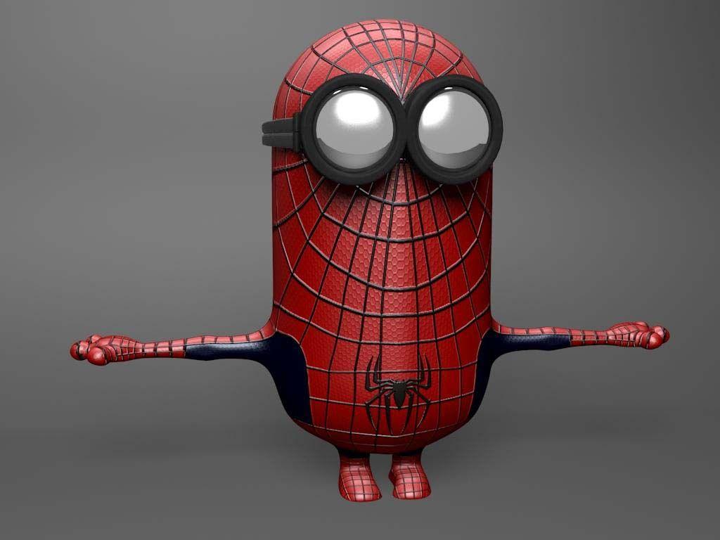 1024x768 Minions Superheroes Wallpaper