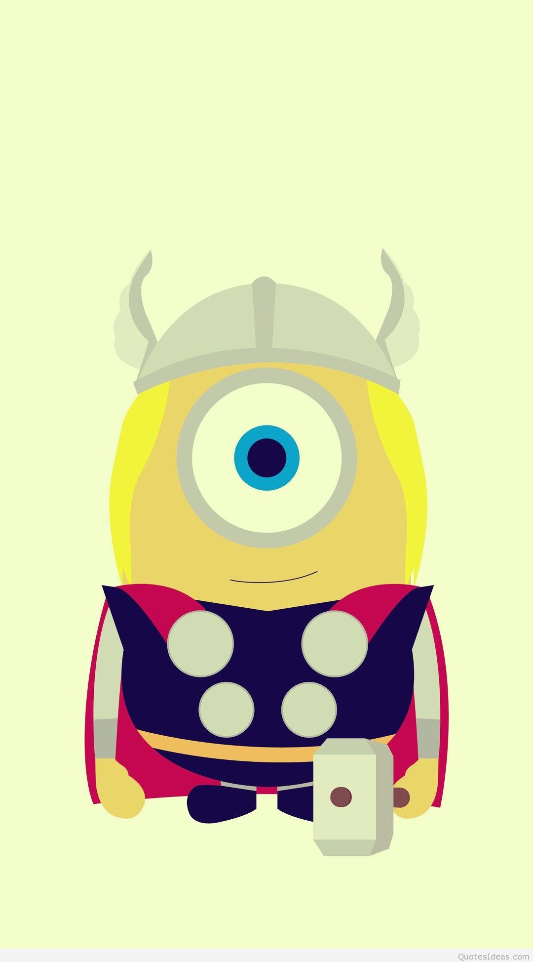 1080x1947 Funny Thor Minion Avengers iPhone 6 Plus Wallpaper HD Wallpaper For iPhone