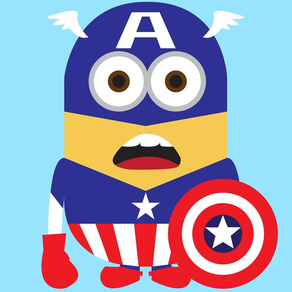1024x1024 Minions Superheroes Wallpaper