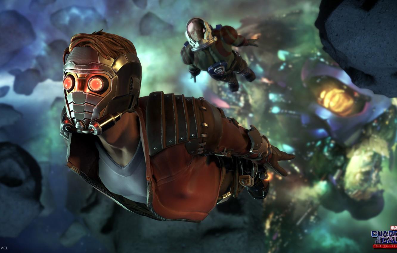 1332x850 Wallpaper space, game, Marvel, mask, Guardians Of The Galaxy, Marvel's Guardians Of The Galaxy Telltale Se, The Telltale Series image for desktop, section игры