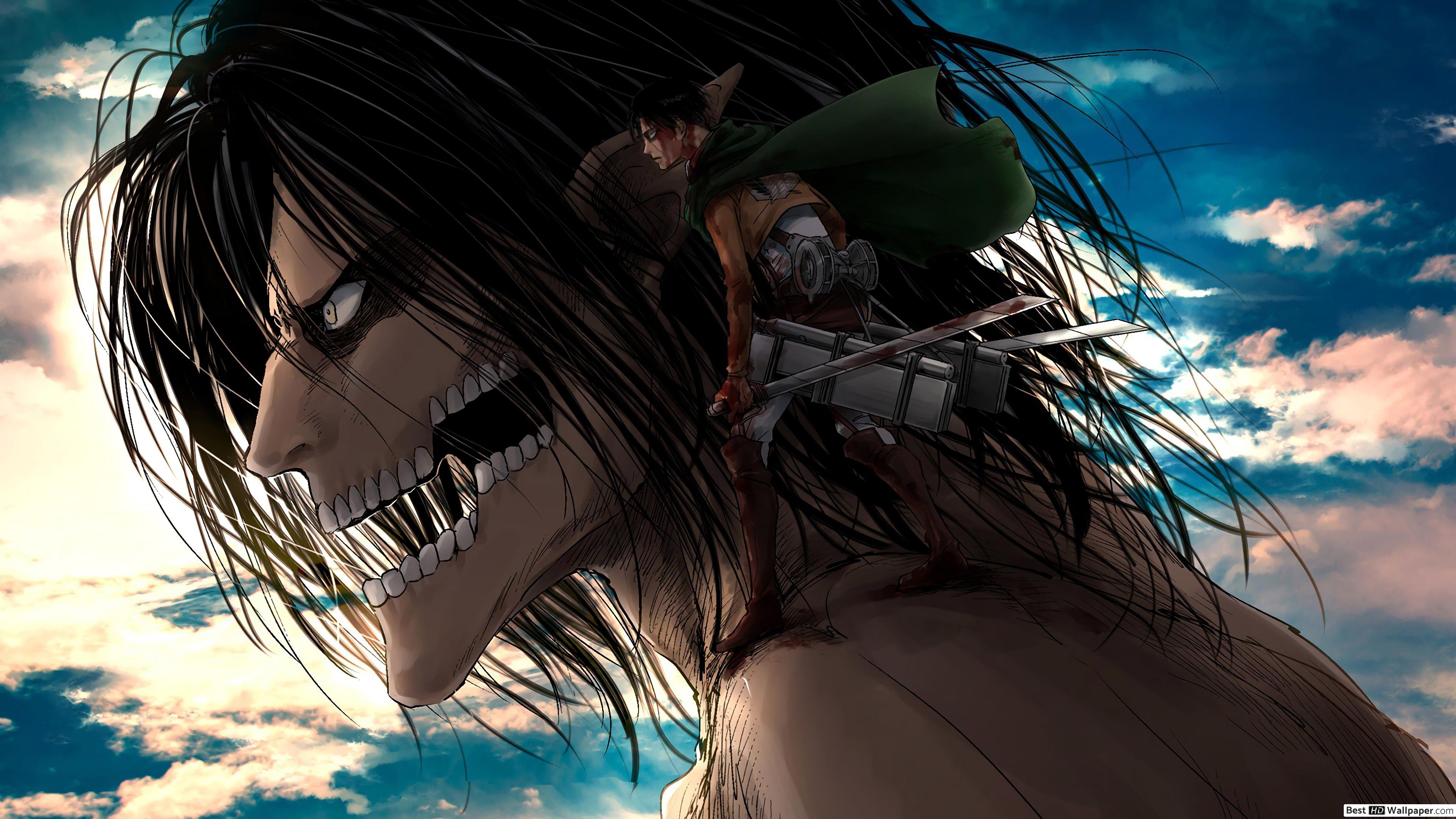 3840x2160 Attack on titan & levi HD wallpaper download