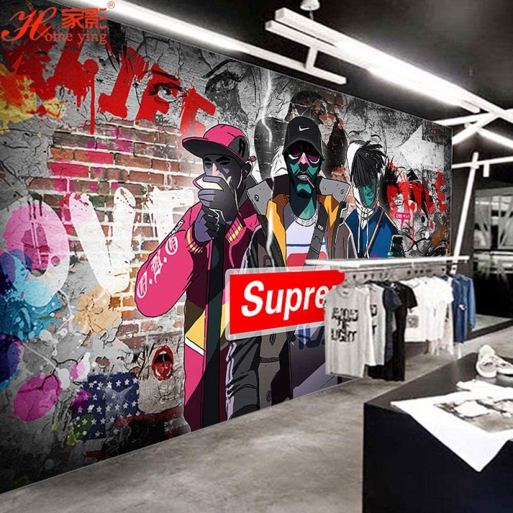 1000x1000 Background Wall Paper Trend Fashion Men's Clothing Store Simple Wallpaper 430Cm×300Cm: Home Improvement