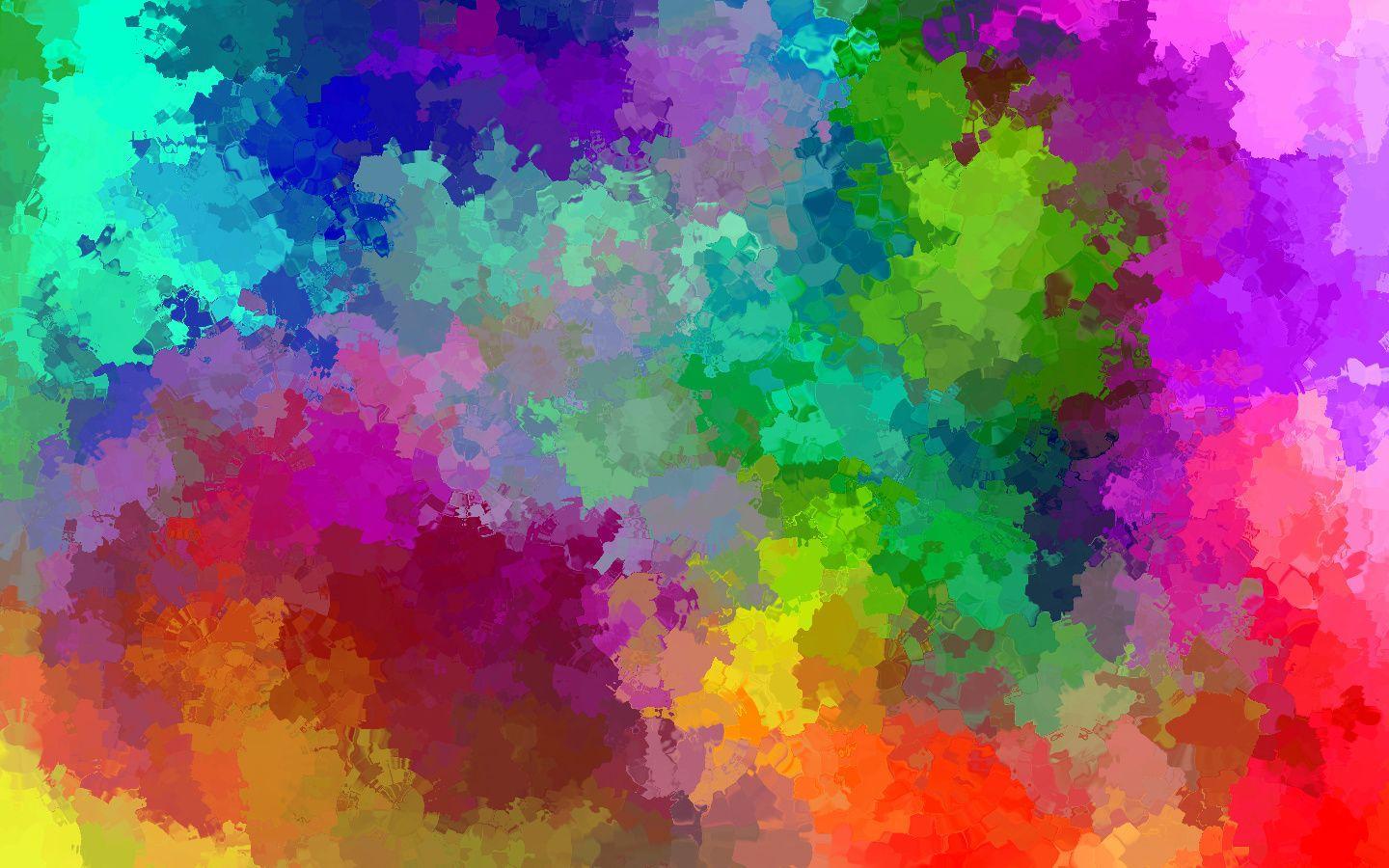 1440x900 Rainbow Explosions Wallpaper
