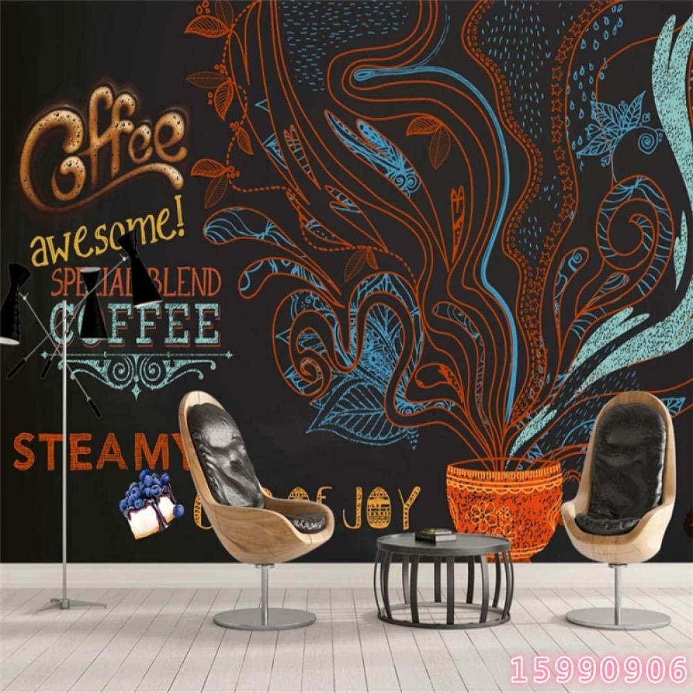 1000x1000 Hand Drawn Doodle Ethnic Style Coffee Wall Paper 3D Coffee Shop Cafe Restaurant Industrial Decor Background Mural Wallpaper 150105Cm