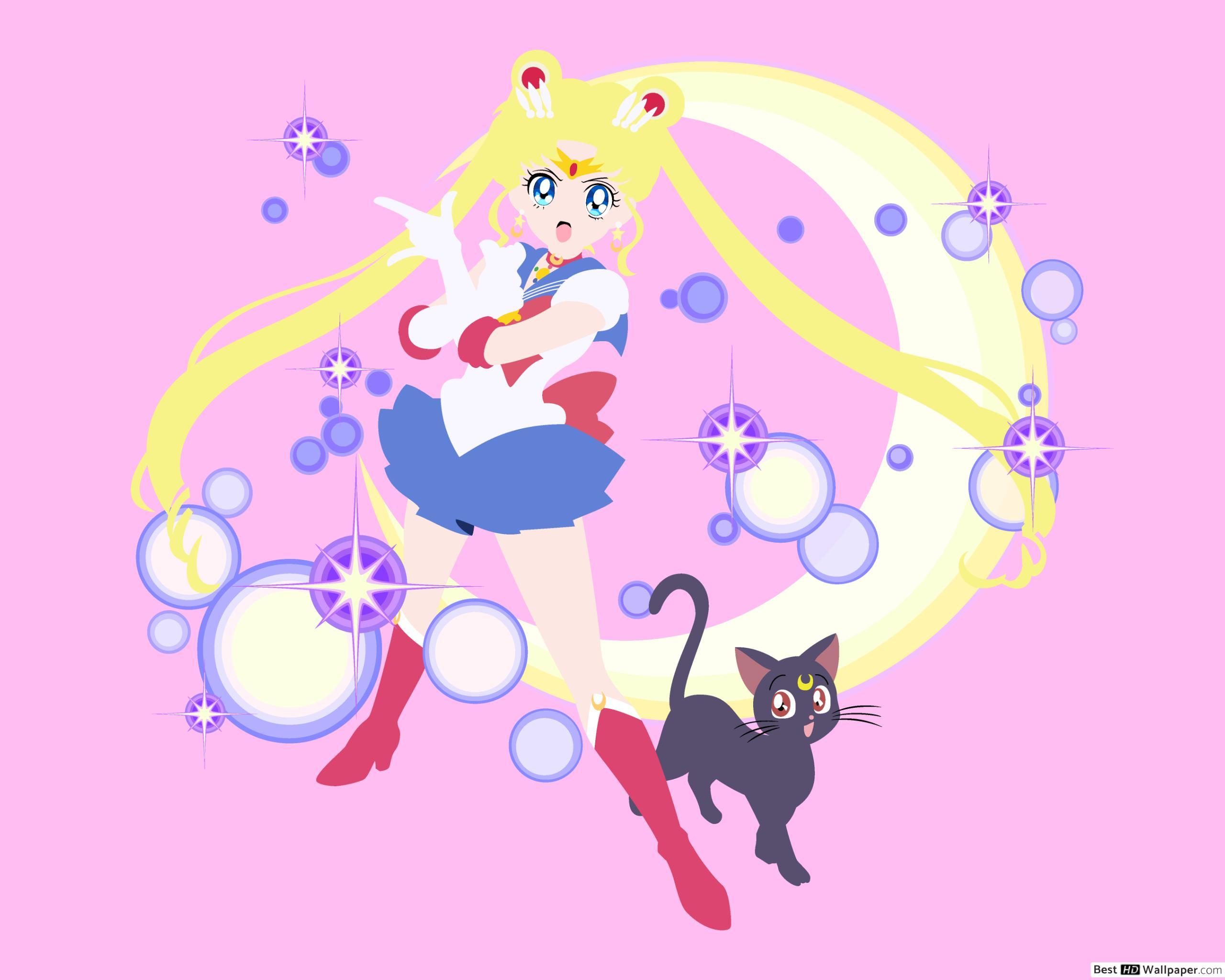 2560x2048 Sailor Moon : Usagi Tsukino & Luna HD wallpaper download