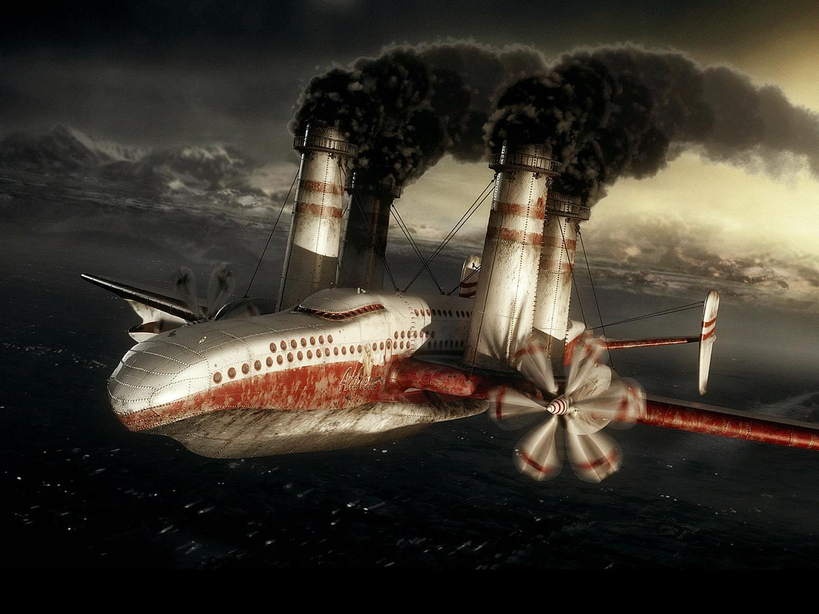 1600x1200 Factory Plane Wallpaper in jpg format for free download