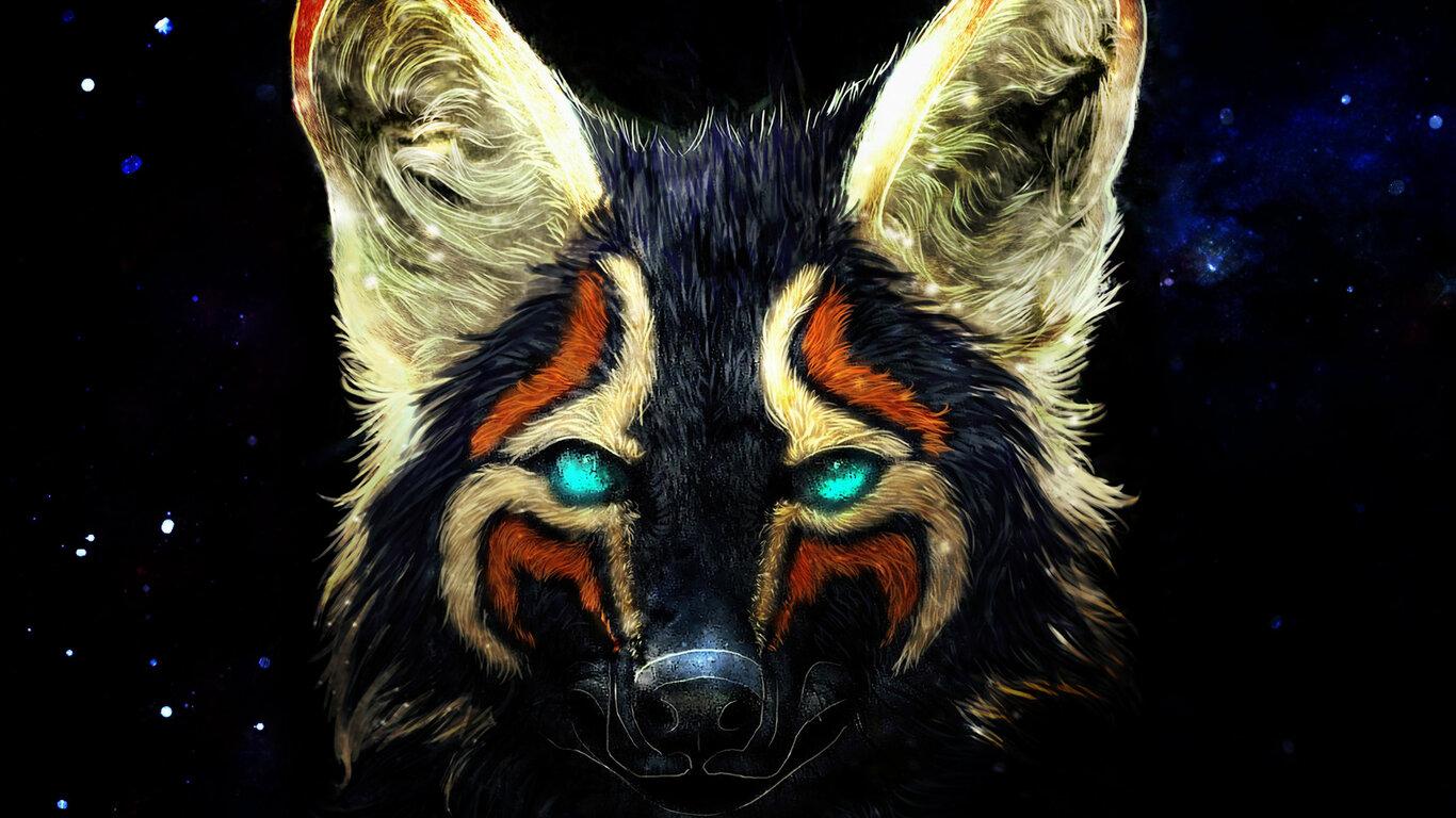 1366x768 Colorful Fox Artwork 1366x768 Resolution HD 4k Wallpaper, Image, Background, Photo and Picture