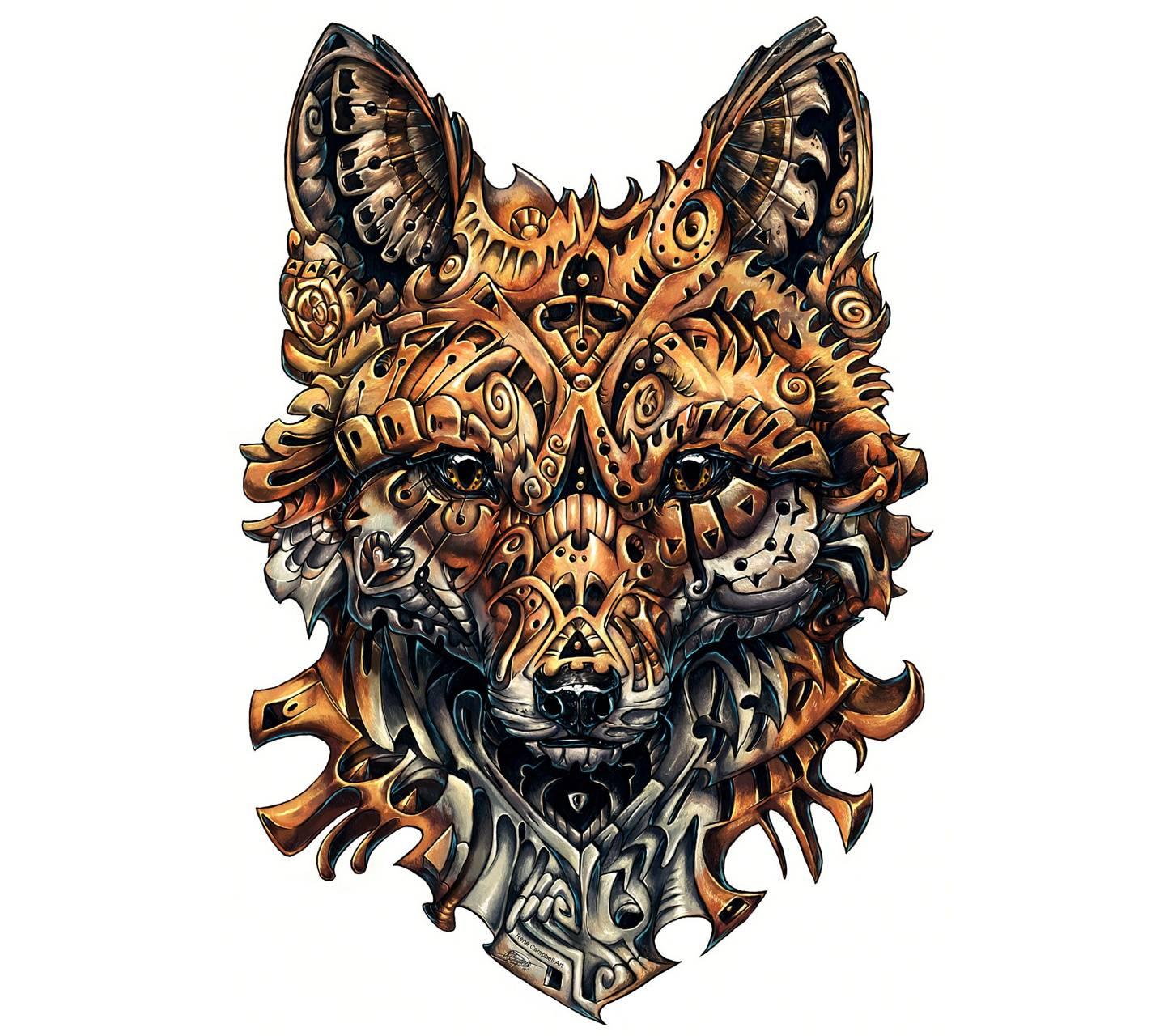 1443x1280 Download Fox Artwork Wallpaper HD By Krowely. Wallpaper