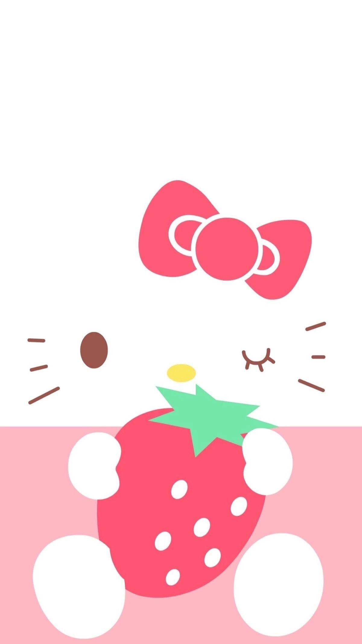 1200x2133 kawaii gifts: Kawaii Strawberry Wallpaper iPhone
