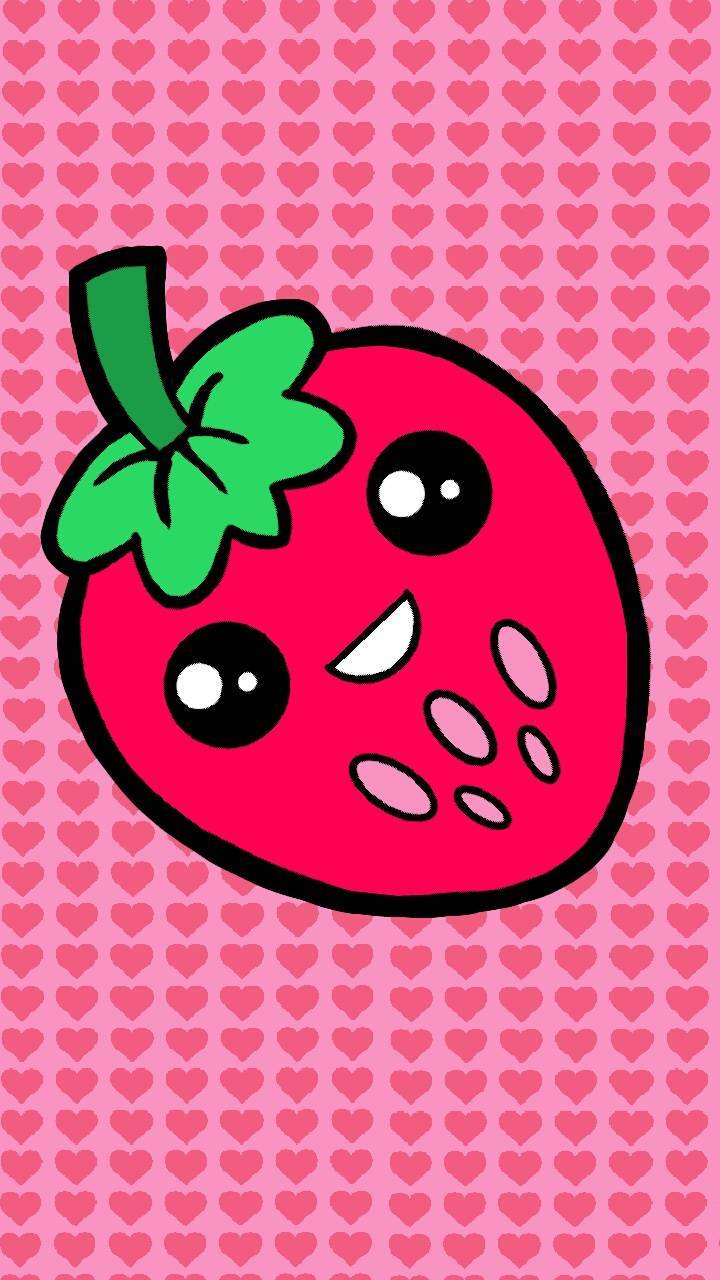 Kawaii Strawberry iPhone Wallpapers Top Free Kawaii Strawberry iPhone