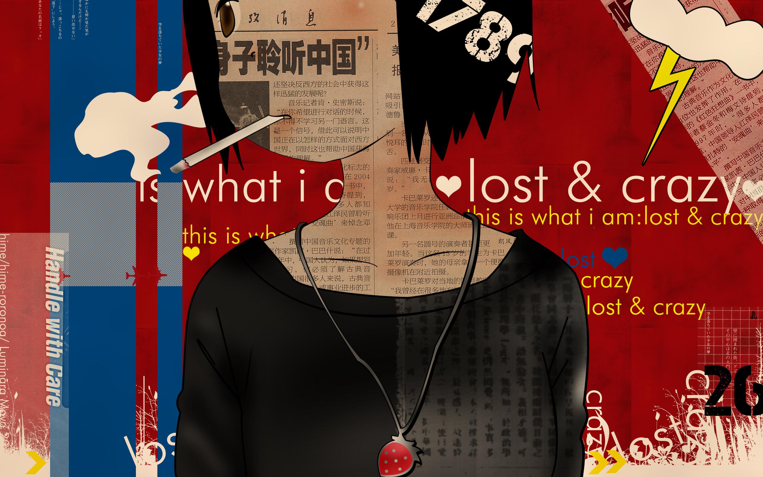 2560x1600 Ichigo Mashimaro Wallpaper: lost & crazy