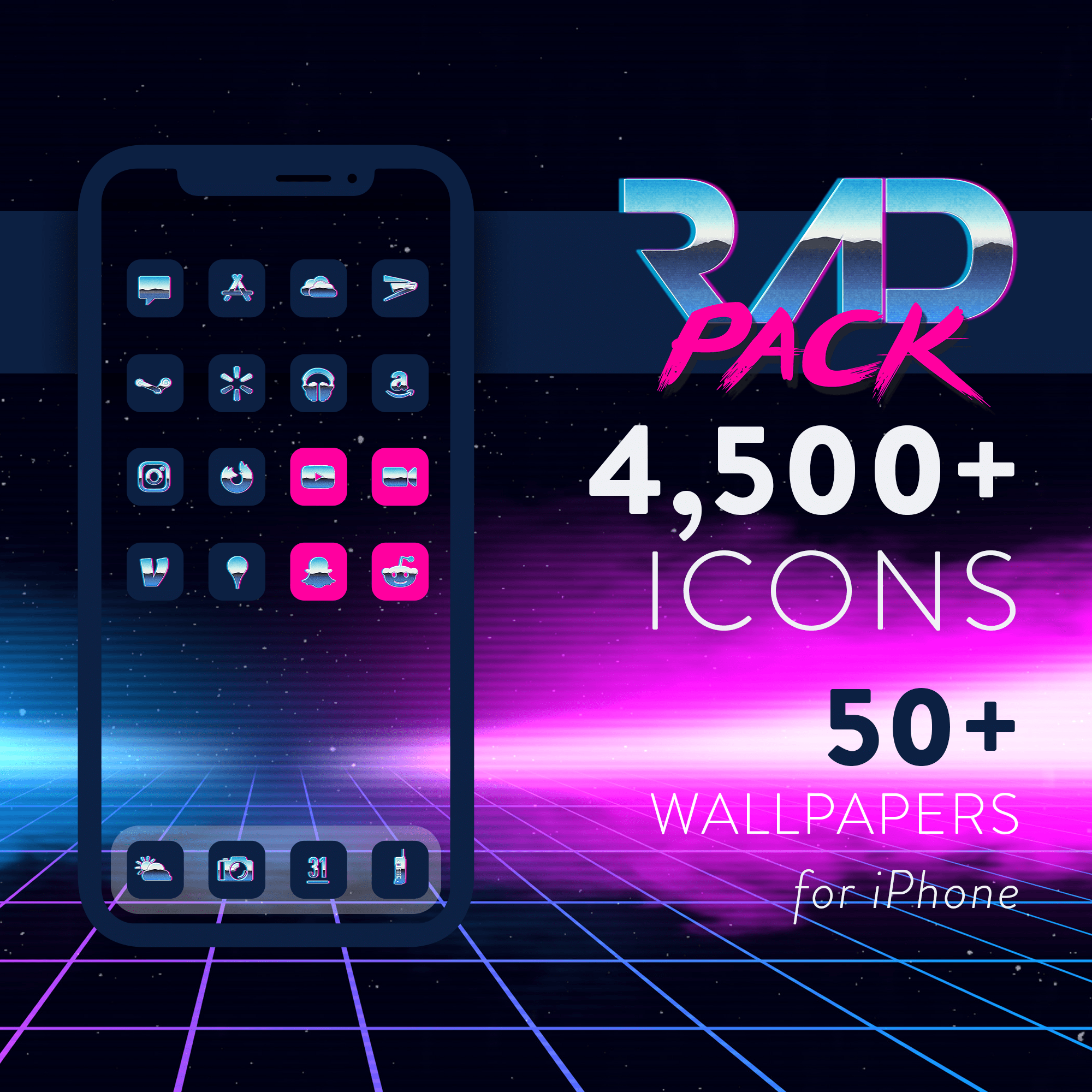 2000x2000 Rad Pack's iOS 14 Icon for iPhone Wren Design