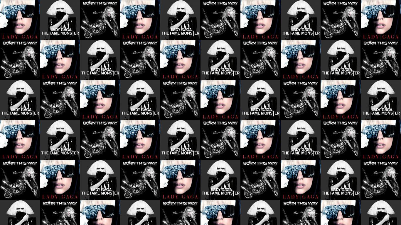 1366x768 Lady Gaga Just Dance The Fame Monster Born Wallpaper « Tiled Desktop Wallpaper