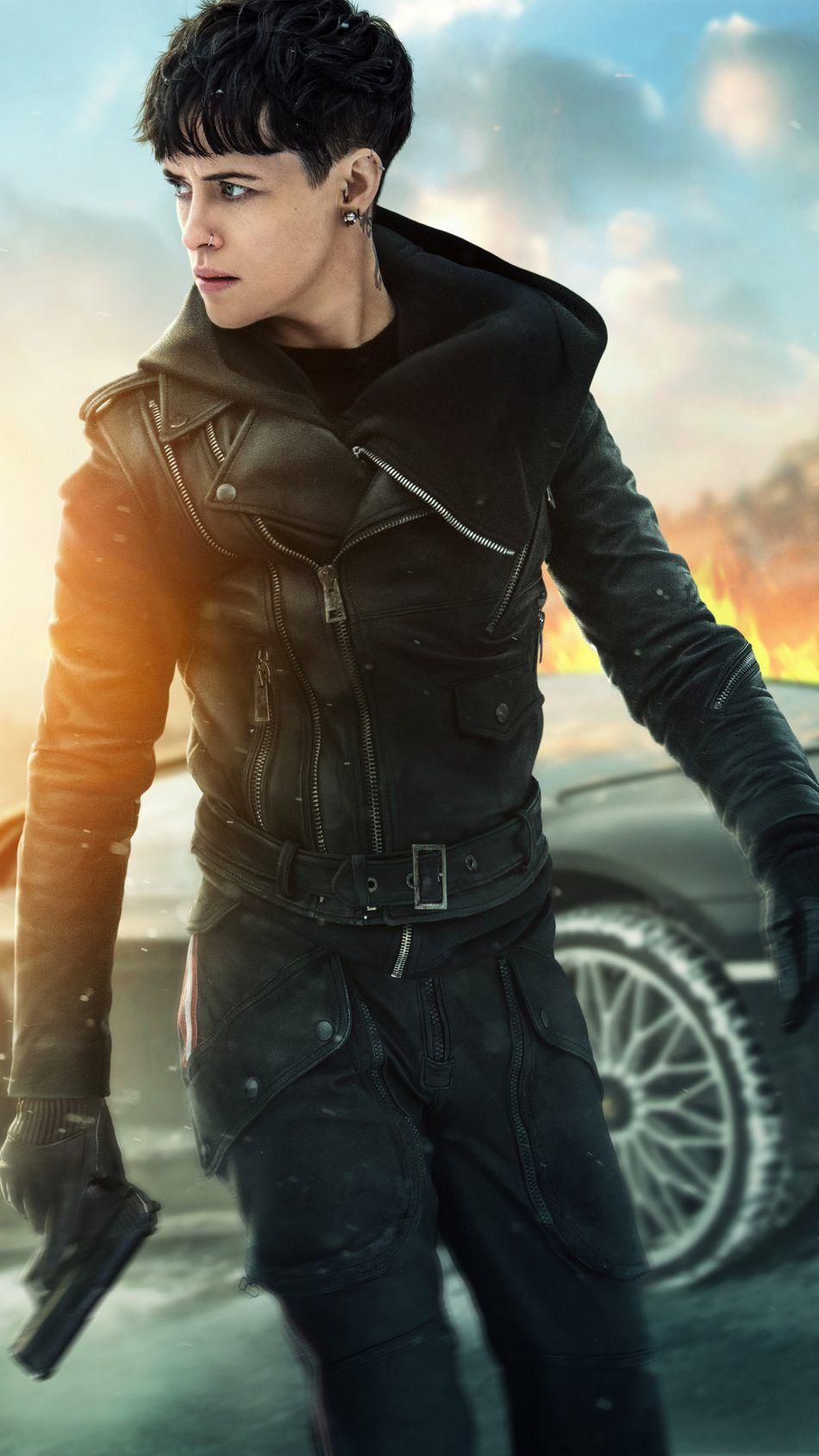 950x1689 Claire Foy In The Girl In The Spider's Web 4K Ultra HD Mobile Wallpaper. The girl with the dragon tattoo, Foy, Lisbeth salander