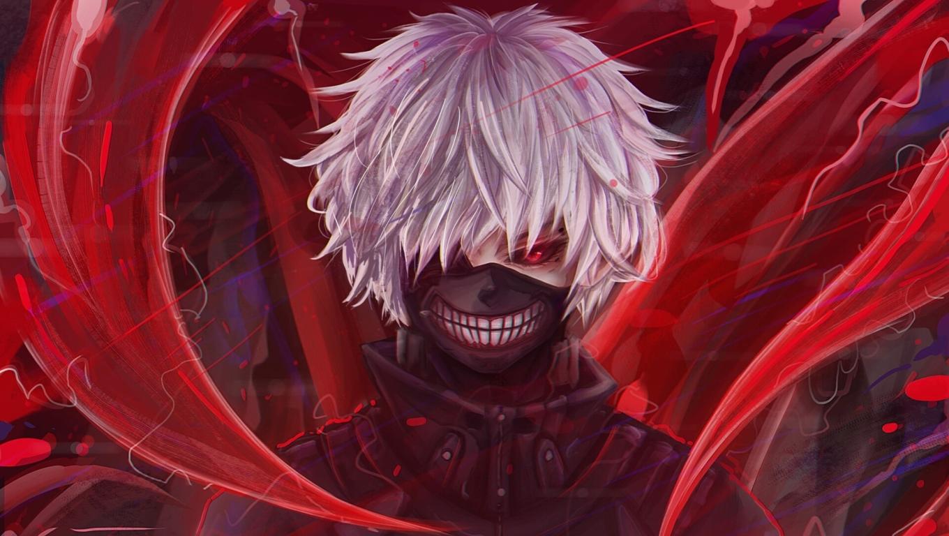1360x768 Ken Kaneki Art Tokyo Ghoul Desktop Laptop HD Wallpaper, HD Anime 4K Wallpaper