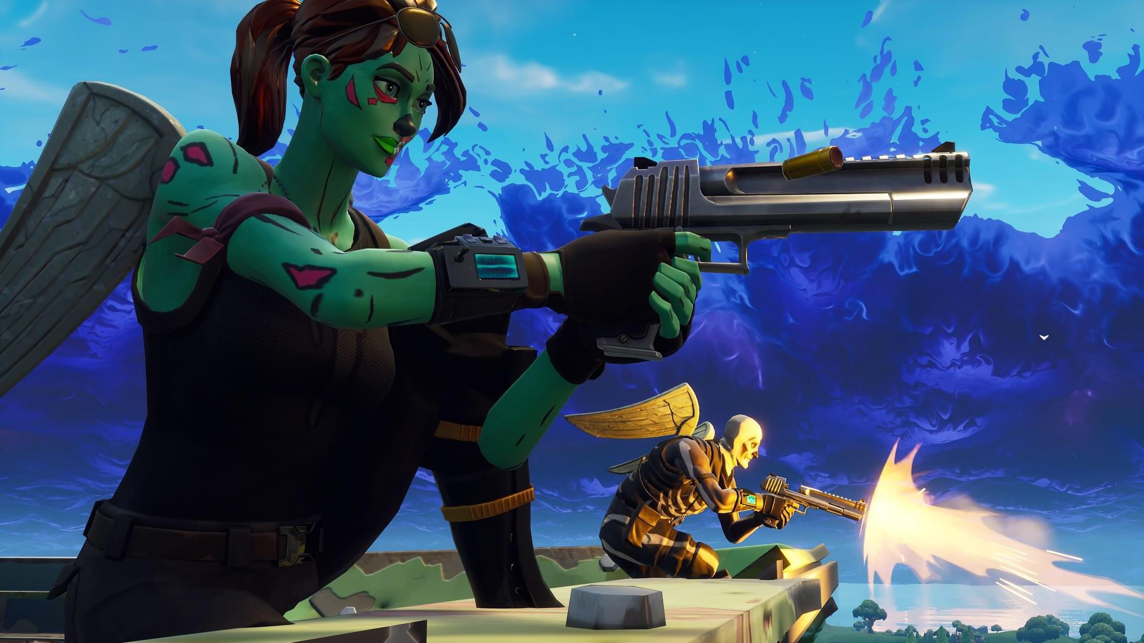 3840x2160 Ghoul Trooper and Skull Trooper Fortnite Battle Royale 4K