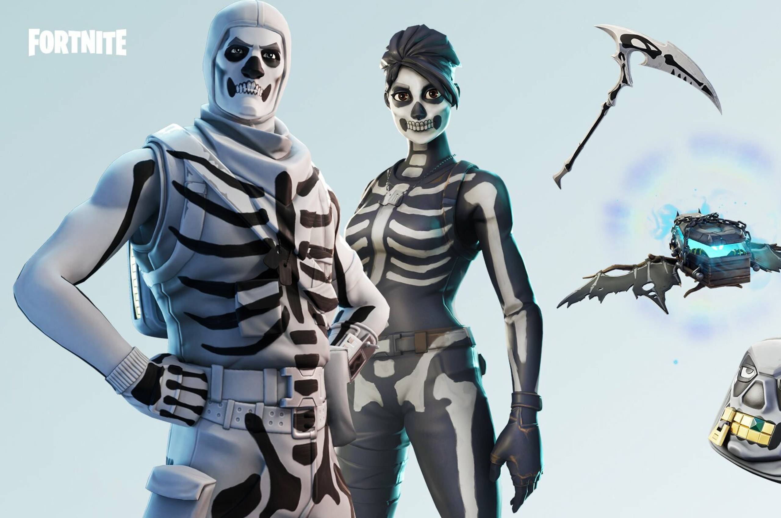 2560x1700 Skull Trooper and Ghoul Trooper Fortnite Chromebook Pixel Wallpaper, HD Games 4K Wallpaper