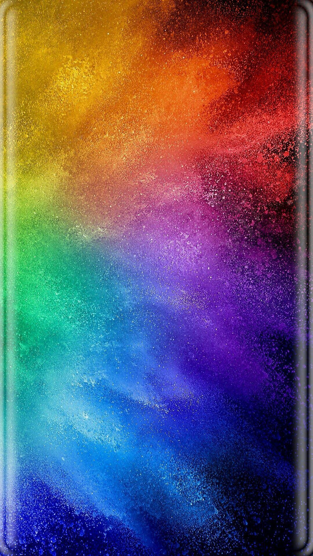 1080x1920 Watercolor Sunset Ombre Background