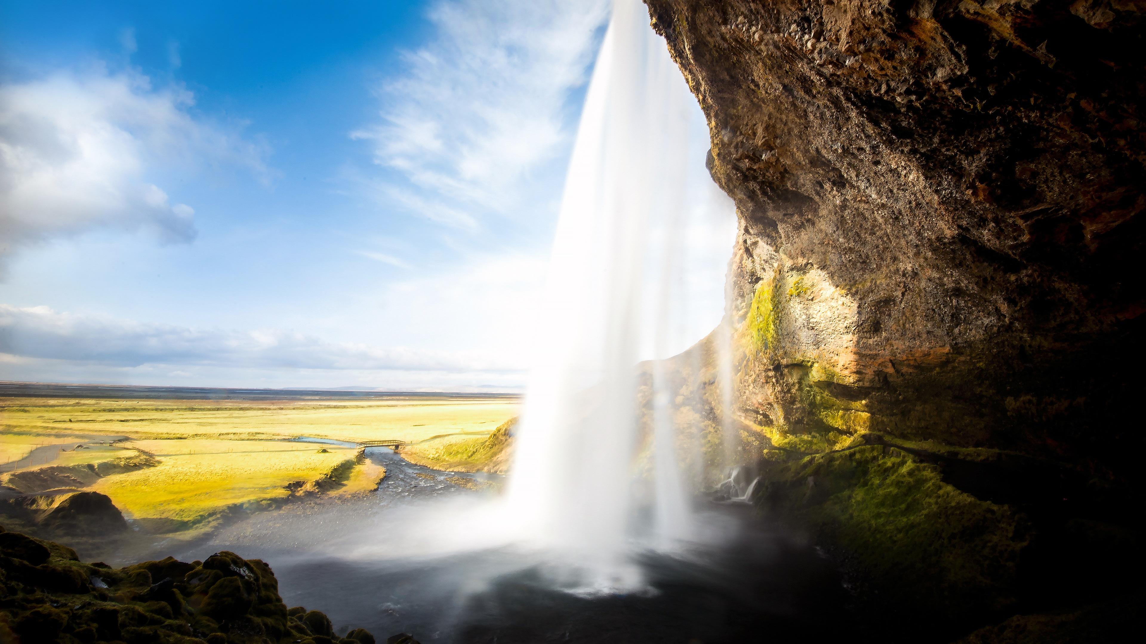 3840x2160 Seljalandsfoss Waterfall Iceland 4K Ultra HD Wallpaper HD