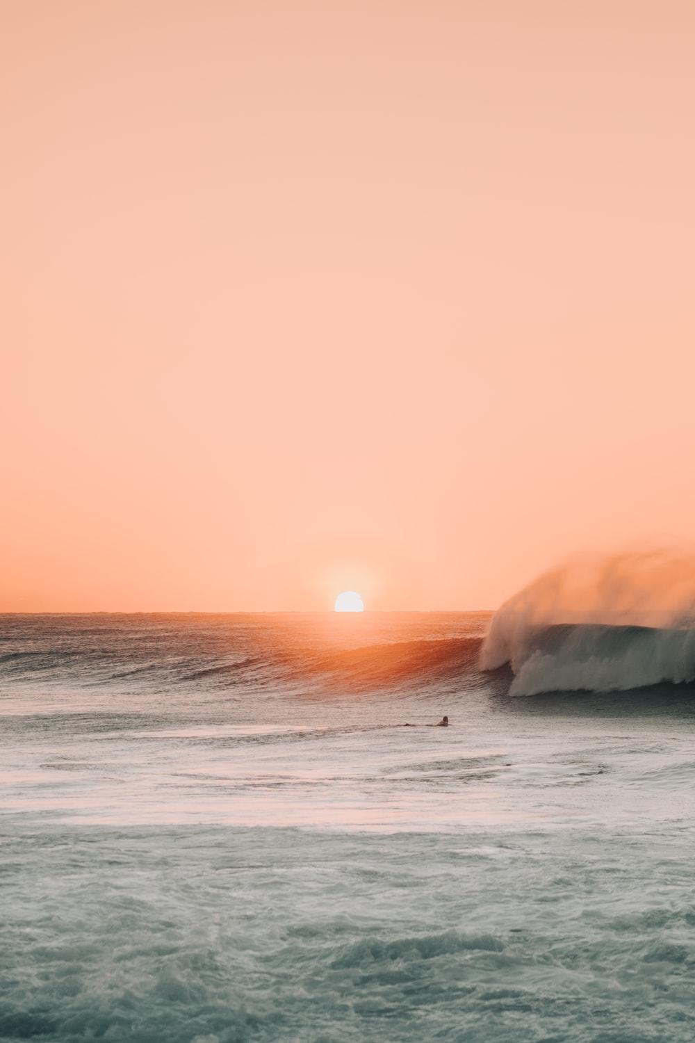 1000x1500 Beach Sunset Phone Wallpaper HD