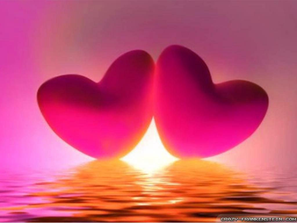 1024x768 Romantic Sunset Wallpaper
